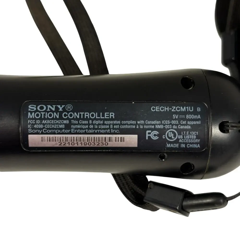 Sony Playstation PS3 Motion Controller Lot of 2 CECH-ZCM1U Wireless Controllers